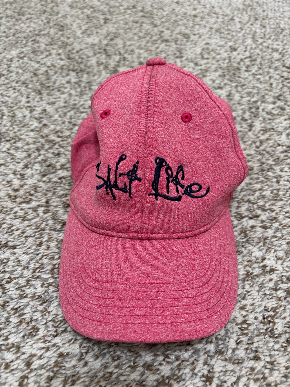 Salt Life Pink Embroidered Baseball Cap